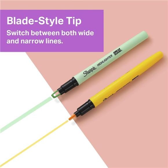 Highlighter,Clear View Highlighter with See-Through Chisel Tip,Stick Highlighter - Picture 2 of 7